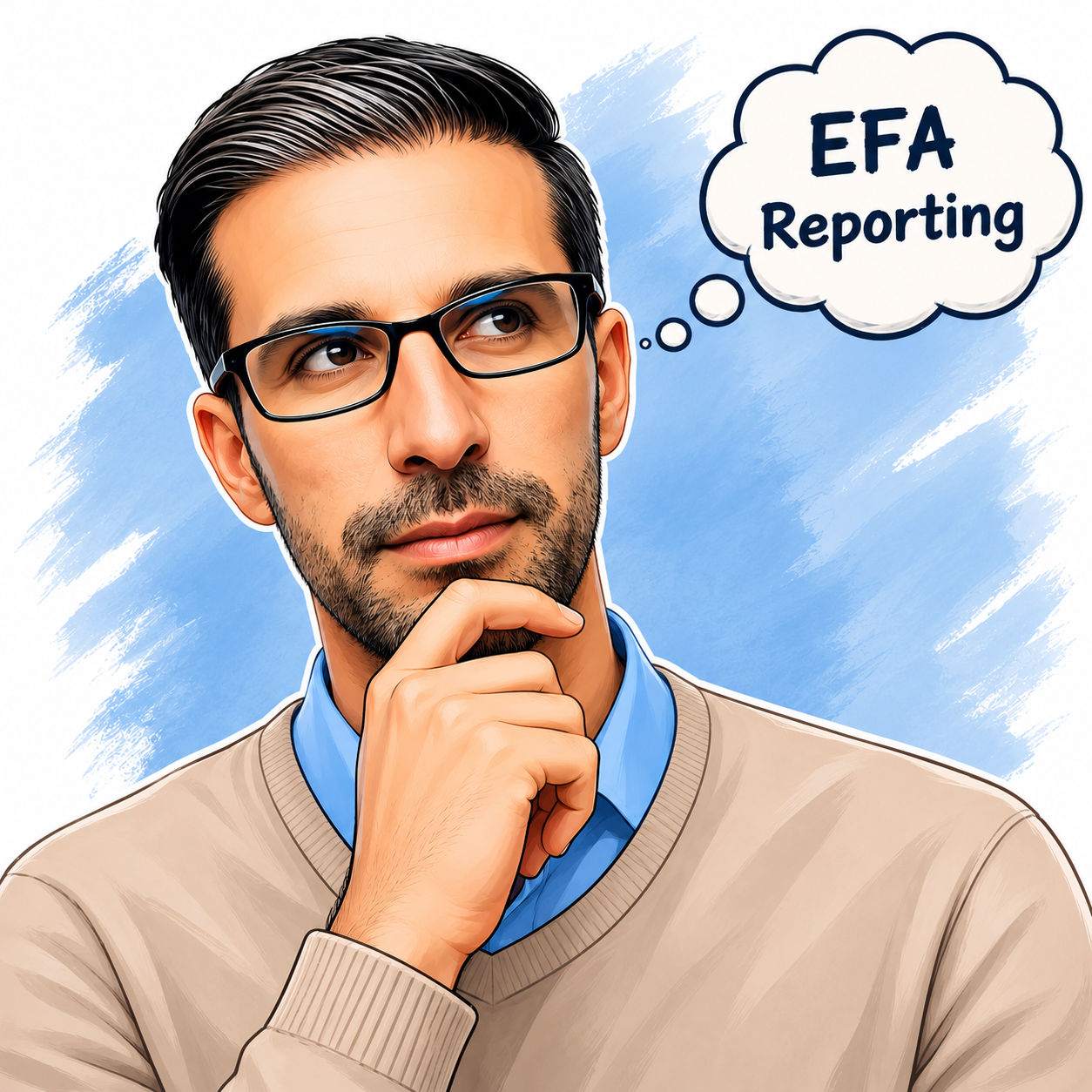 Infographic showing the key steps in reporting Exploratory Factor Analysis